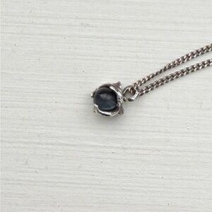 Sterling Silver Dolphin Wrapped Onyx Pendant Necklace - Silver